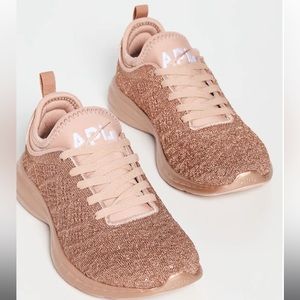 Brand new APL Techloom Phantom sneakers, rose gold